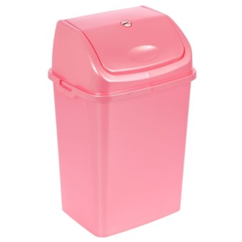 Ведро для мусора  "Камелия" №2  8л. розовый(20шт/уп)(Росспласт)