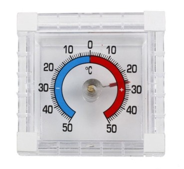 Термометр оконный "Биметаллический" ТББ, квадрат в пакете
