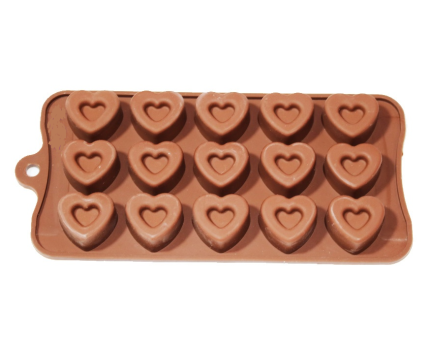 Форма силиконовая для шокол. сердечки 2450 (Н)