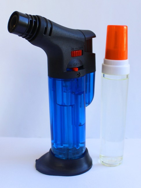 Зажигалка-мини-горелка (подставка+газ.баллончик) J03/QL-001