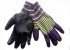 Перчатки нейлоновые  облитые "Фиолет. полоса"(12пар)